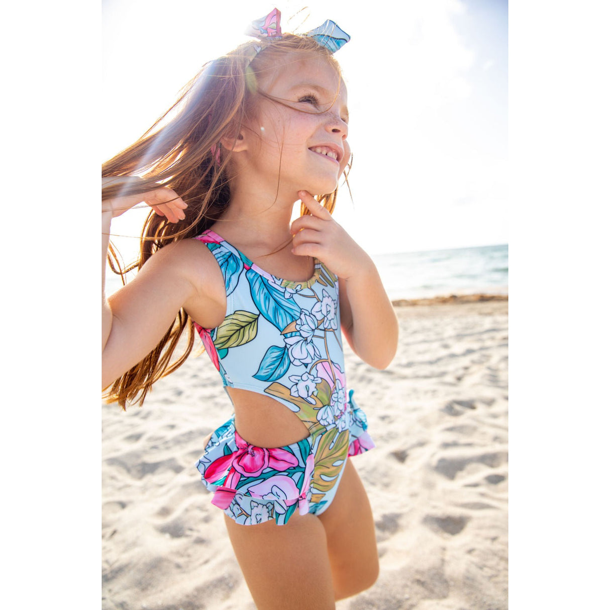 Mint Shell One Piece Swimsuit - HoneyBug