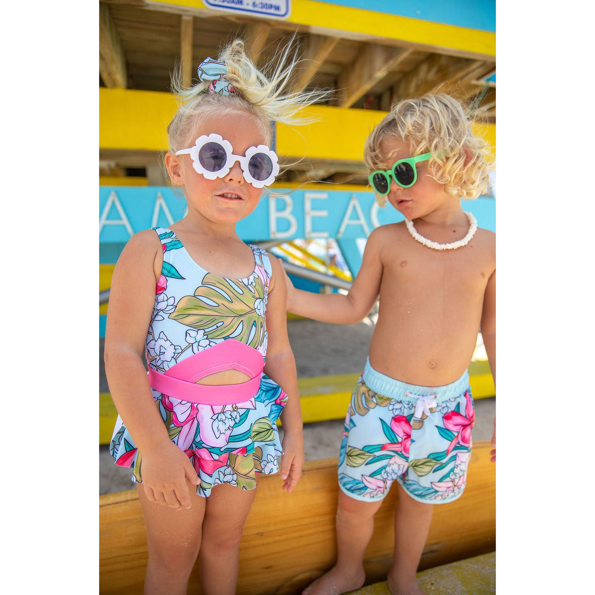 Tropical Moondance One Piece Swimsuit - HoneyBug