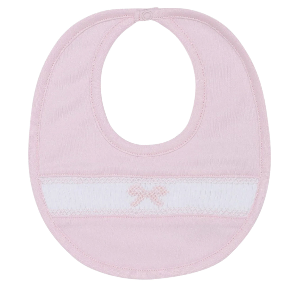 Bow Smocked Bib - HoneyBug