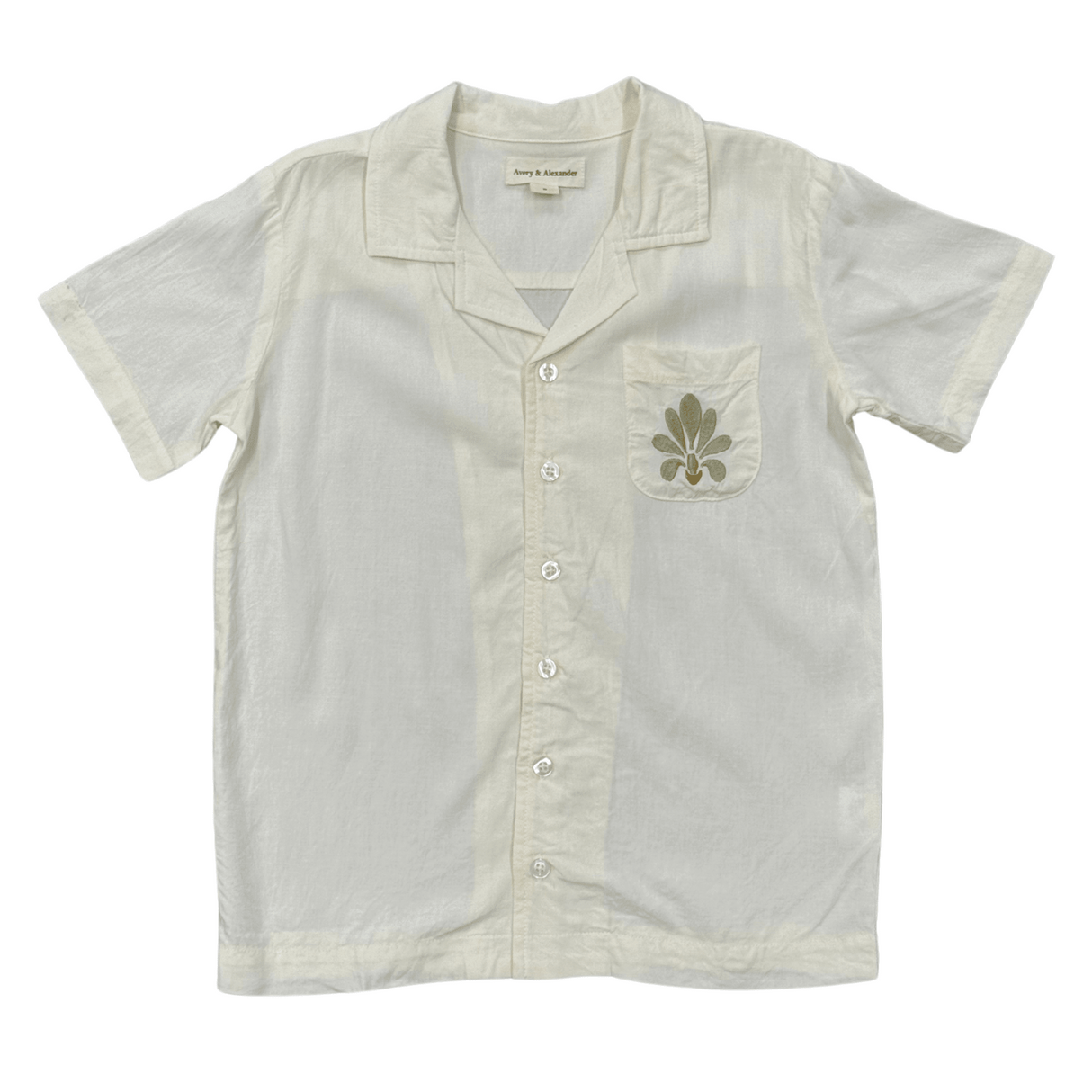 Boy's Linen Button Top