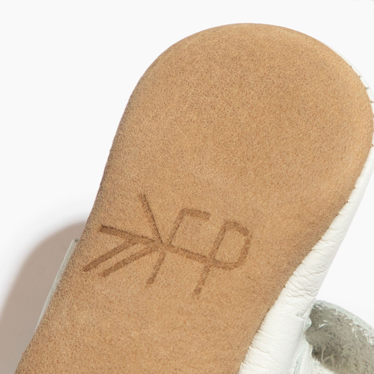 Toasted Bright White Knotted Bow Baby Shoe - HoneyBug