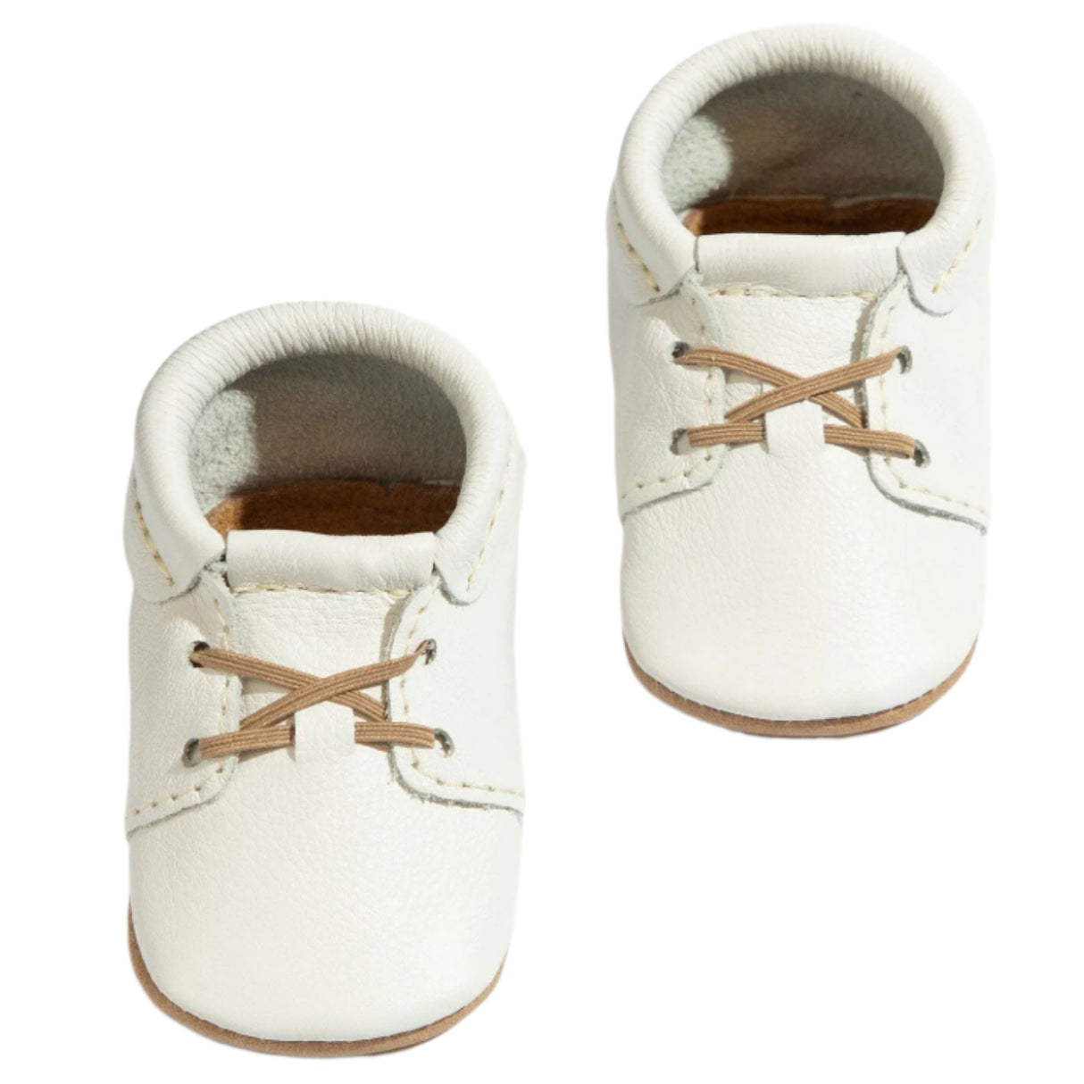 Toasted Bright White Oxford Baby Shoe - HoneyBug