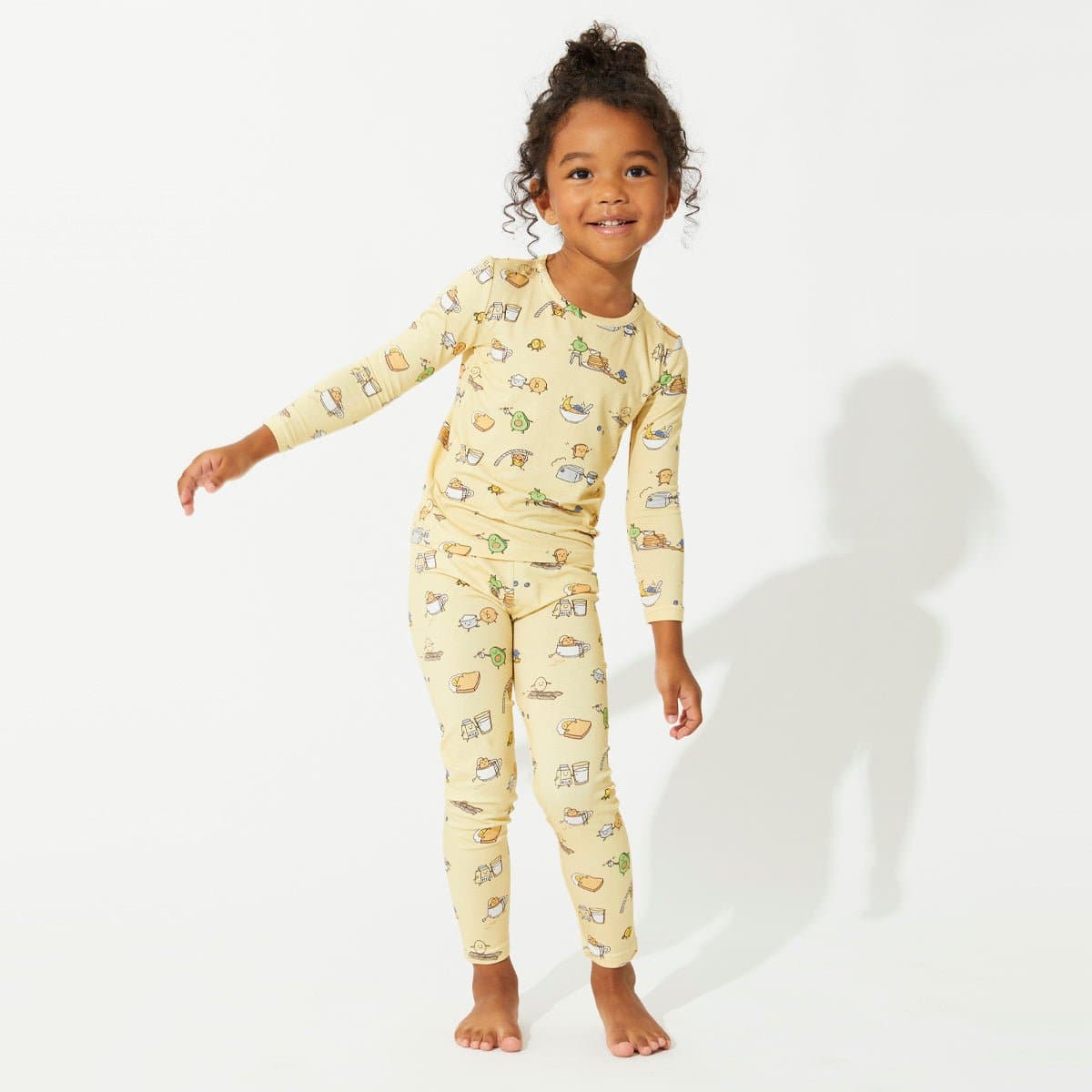 Love You Brunches Bamboo Kids Pajamas - HoneyBug