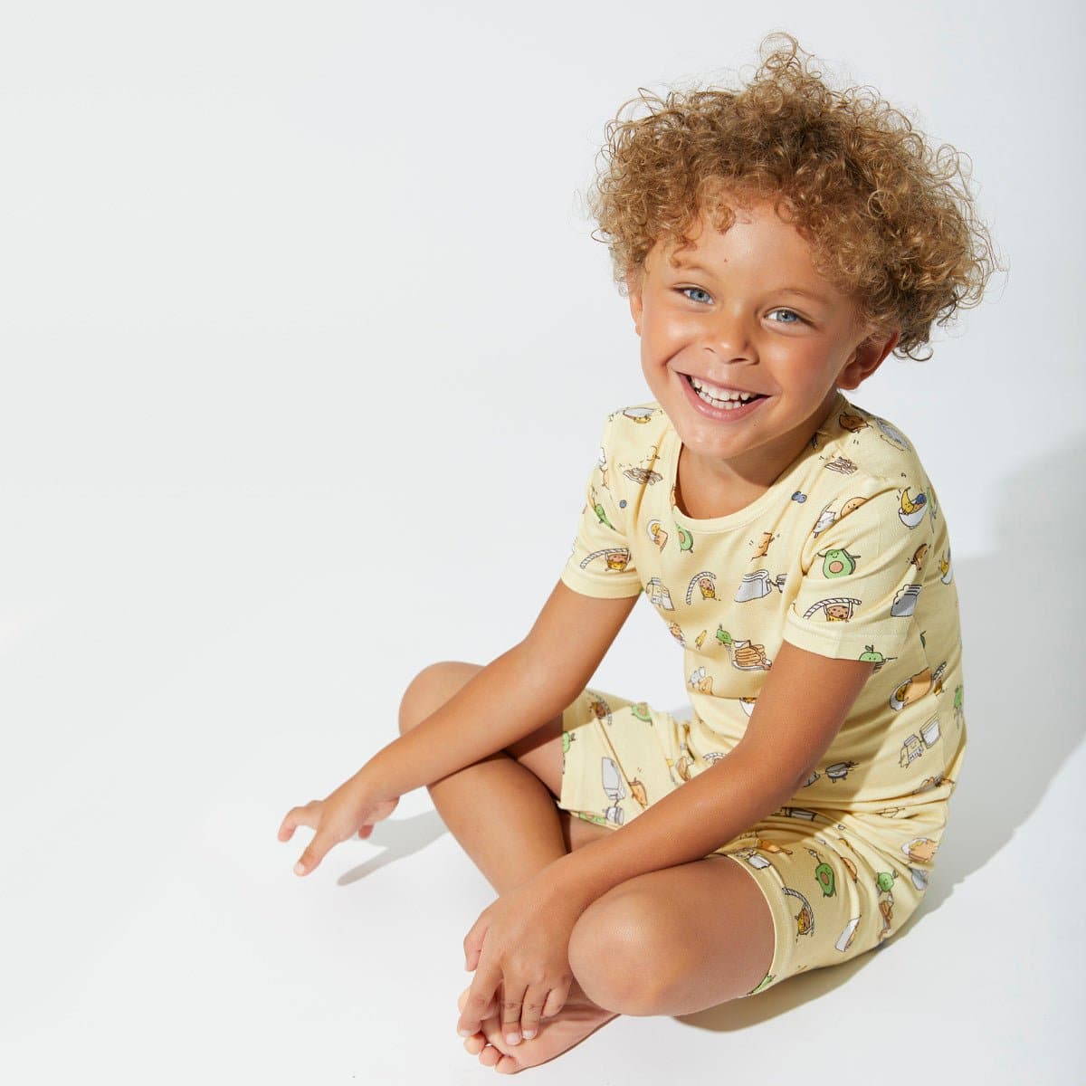 Love You Brunches Bamboo Kids Pajama Short Set - HoneyBug