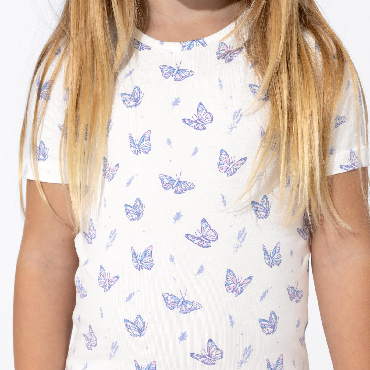 Butterfly Bamboo Kids Pajama Short Set - HoneyBug