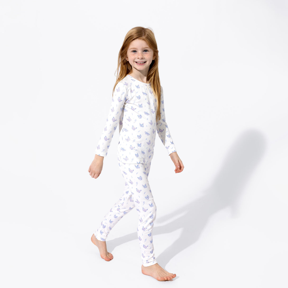 Butterfly Bamboo Kids Pajamas - HoneyBug