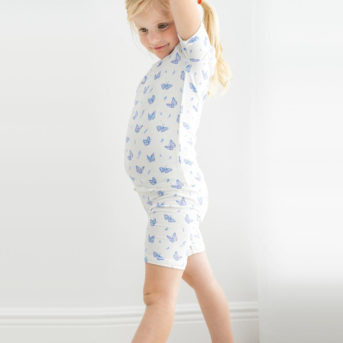 Butterfly Bamboo Kids Pajama Short Set - HoneyBug