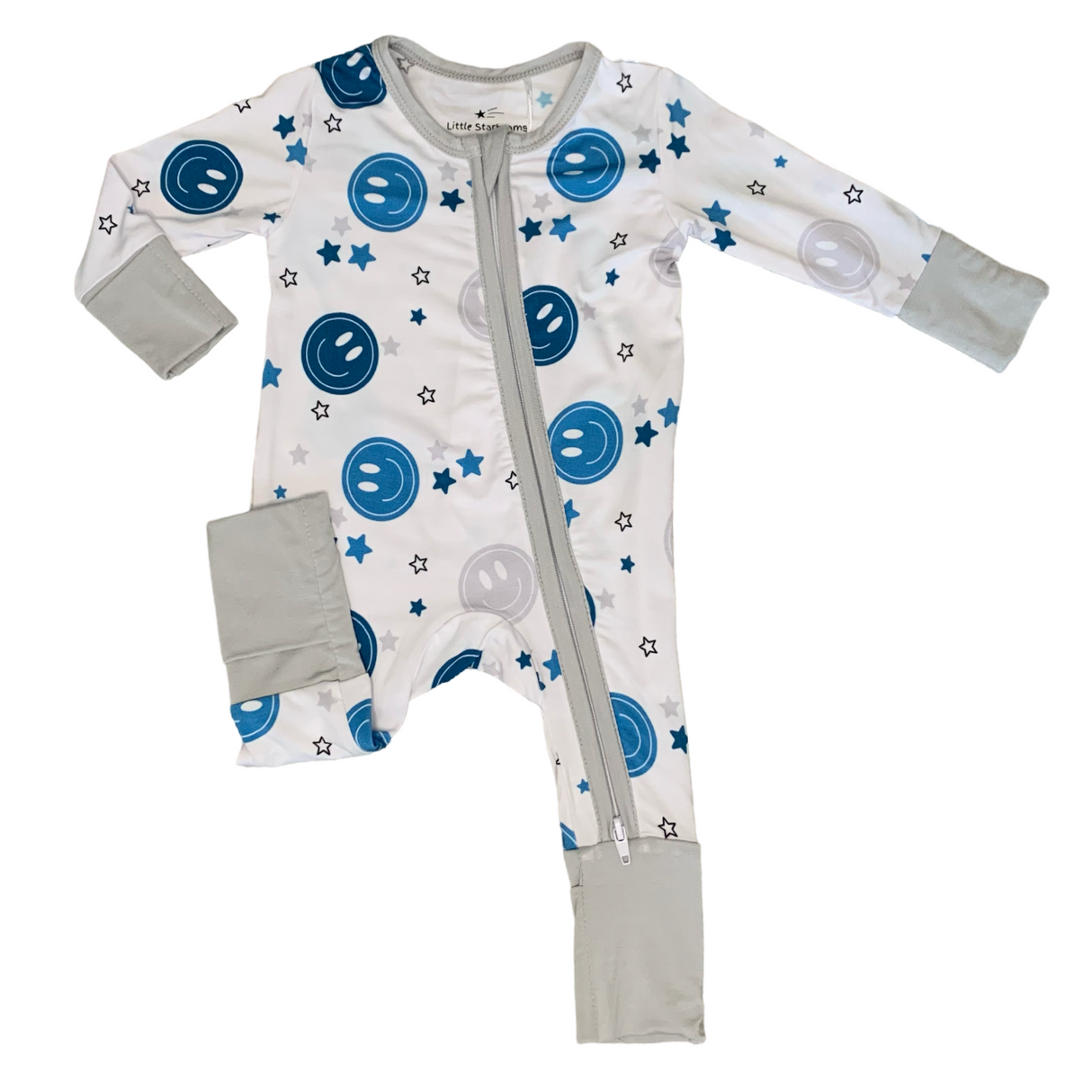 Blue Smiley Coverall