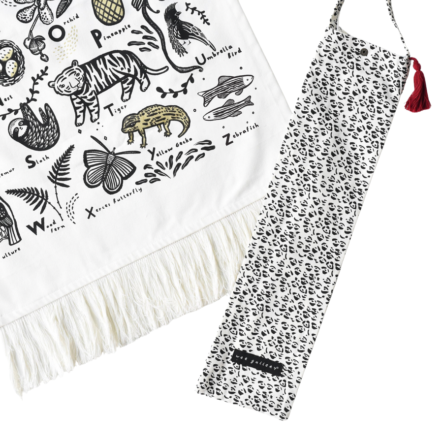 Jungle Alphabet Printed Tapestry - HoneyBug