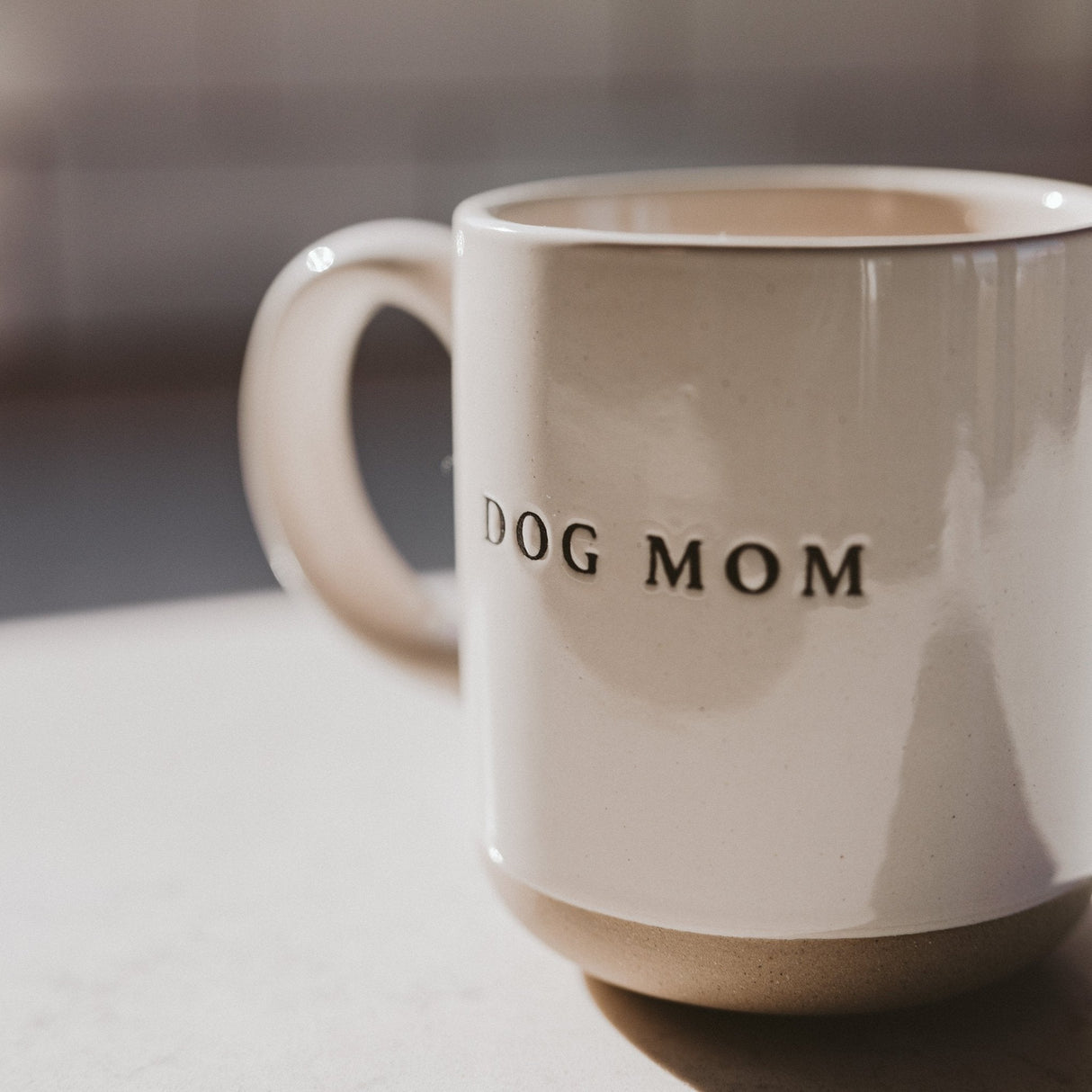 Dog Mom 14oz. Stoneware Coffee Mug - HoneyBug