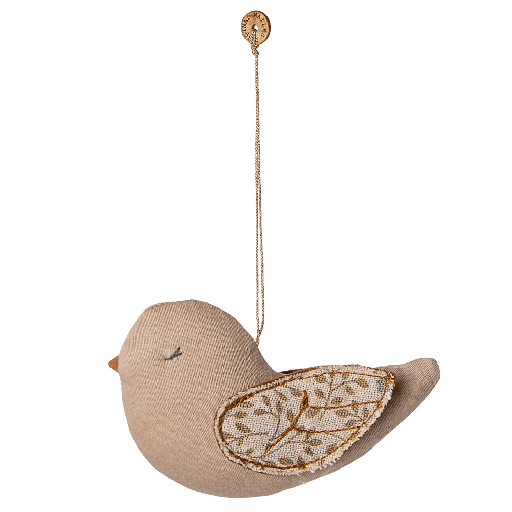 Fabric Ornament, Bird - Branches - Blue - HoneyBug