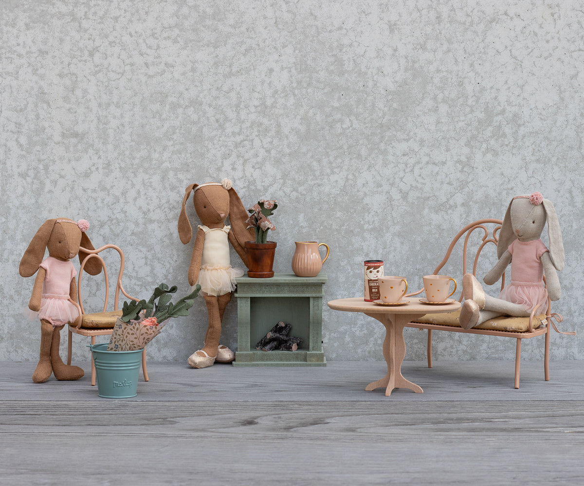 Bunny size 2, Chocolate brown - Ballet suit and skirt cream