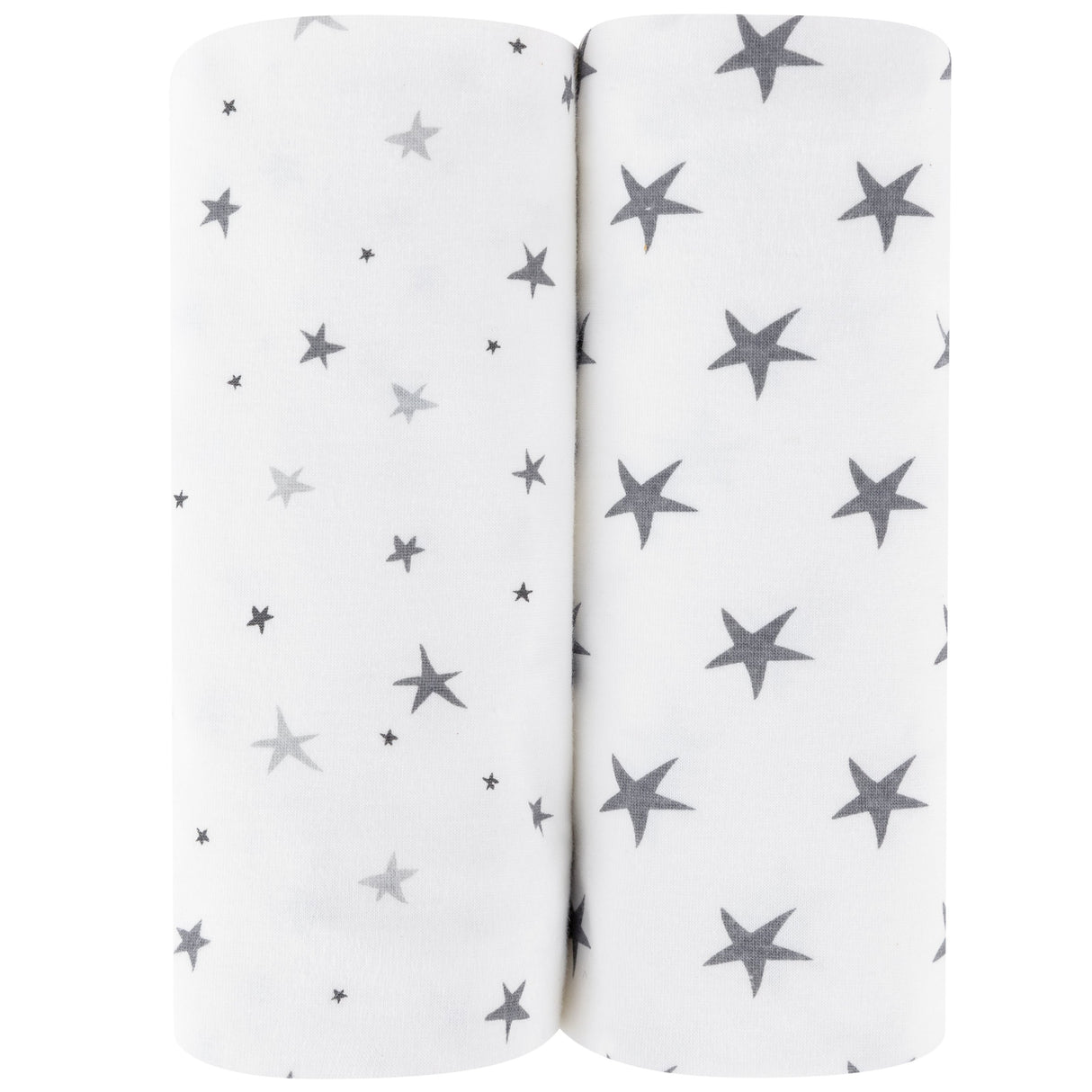 Waterproof Changing Pad Cover | Cradle Sheet Set - Grey Stars - HoneyBug
