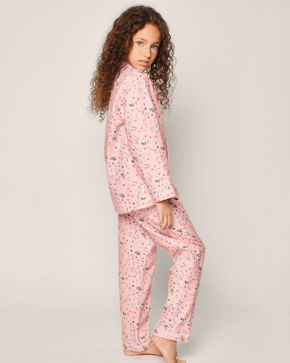 Kid's Twill Pajama Set in Vintage Sweets - HoneyBug
