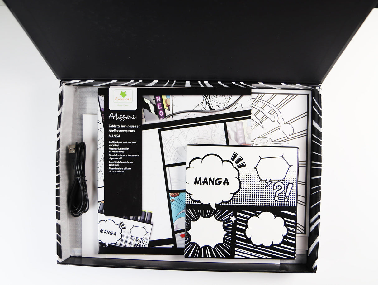 Manga - XXL+ Led Light Pad And Markers Workshop - 10y+