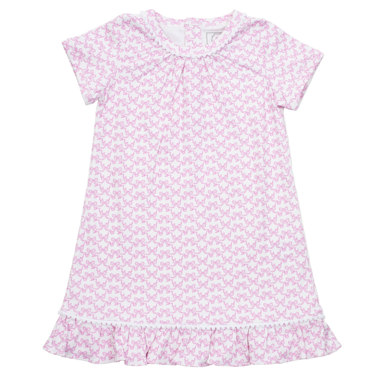 Camden Girls' Dress - Pretty Pink Bows - HoneyBug