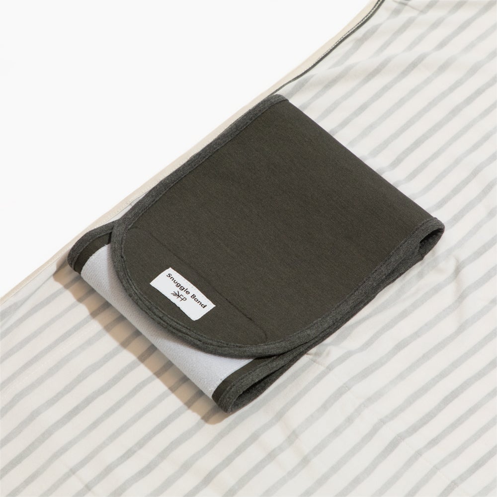 Charcoal Stripes Swaddle II - HoneyBug