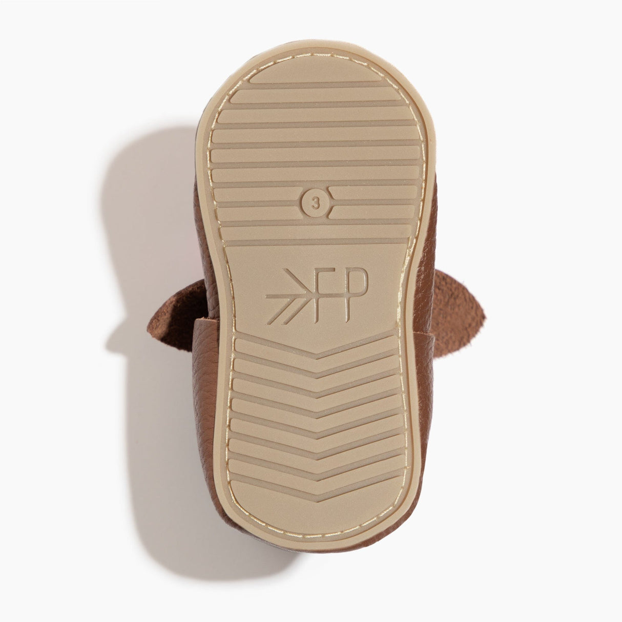 Chestnut Knotted Bow Baby Shoe - HoneyBug