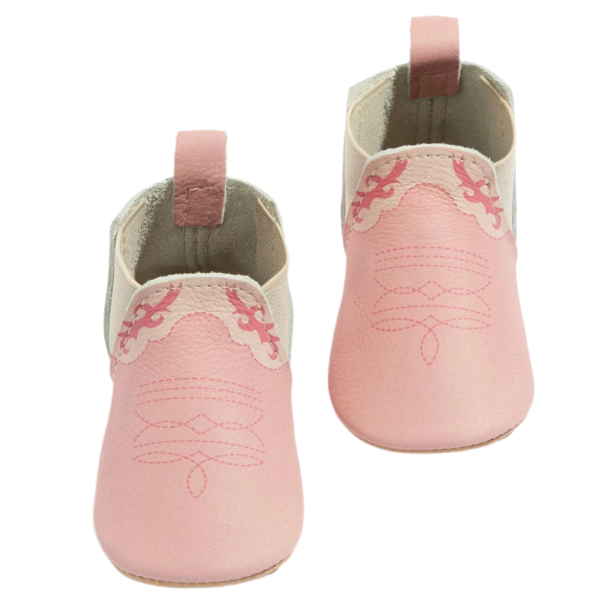 Bubblegum Cowboy Chelsea Boot Baby Shoe - HoneyBug