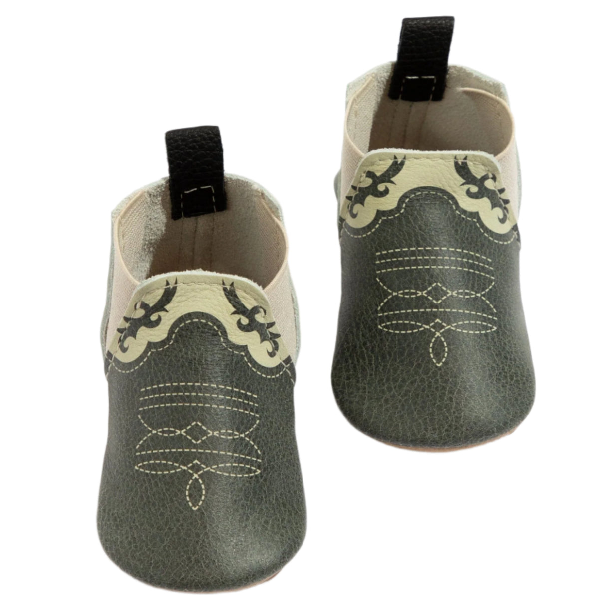 Ebony Cowboy Chelsea Boot Baby Shoe - HoneyBug