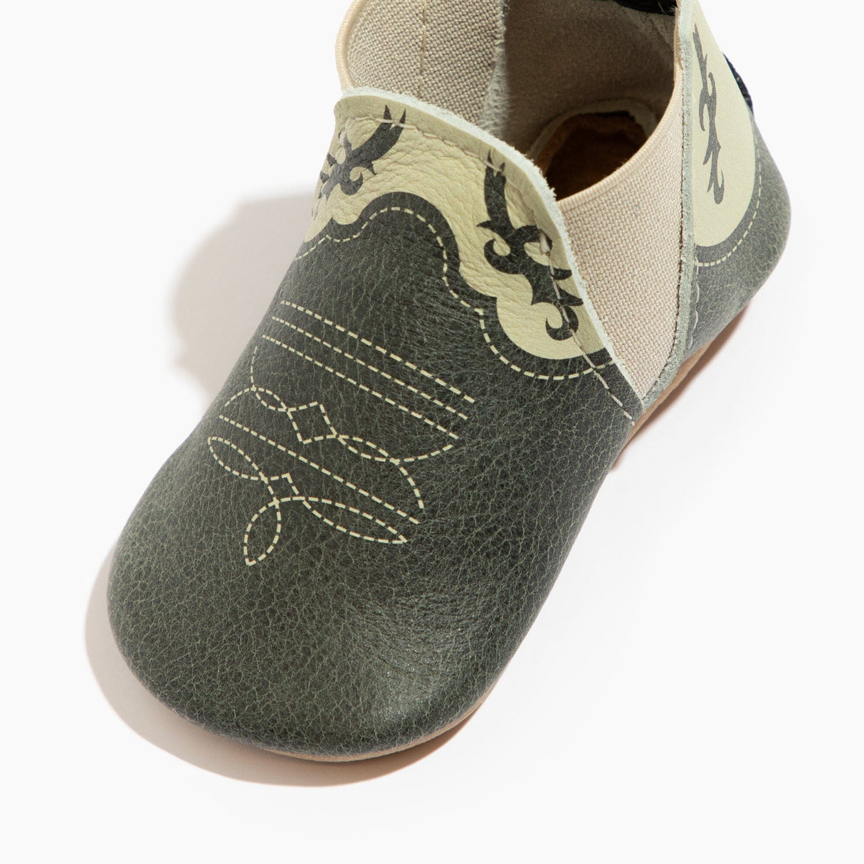 Ebony Cowboy Chelsea Boot Baby Shoe - HoneyBug