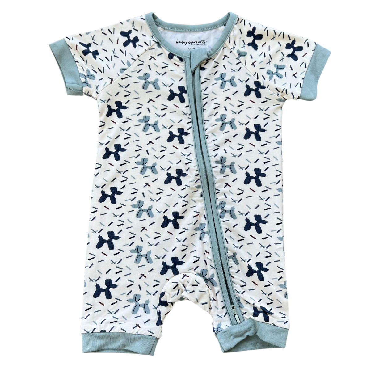Summer Zip Romper - HoneyBug