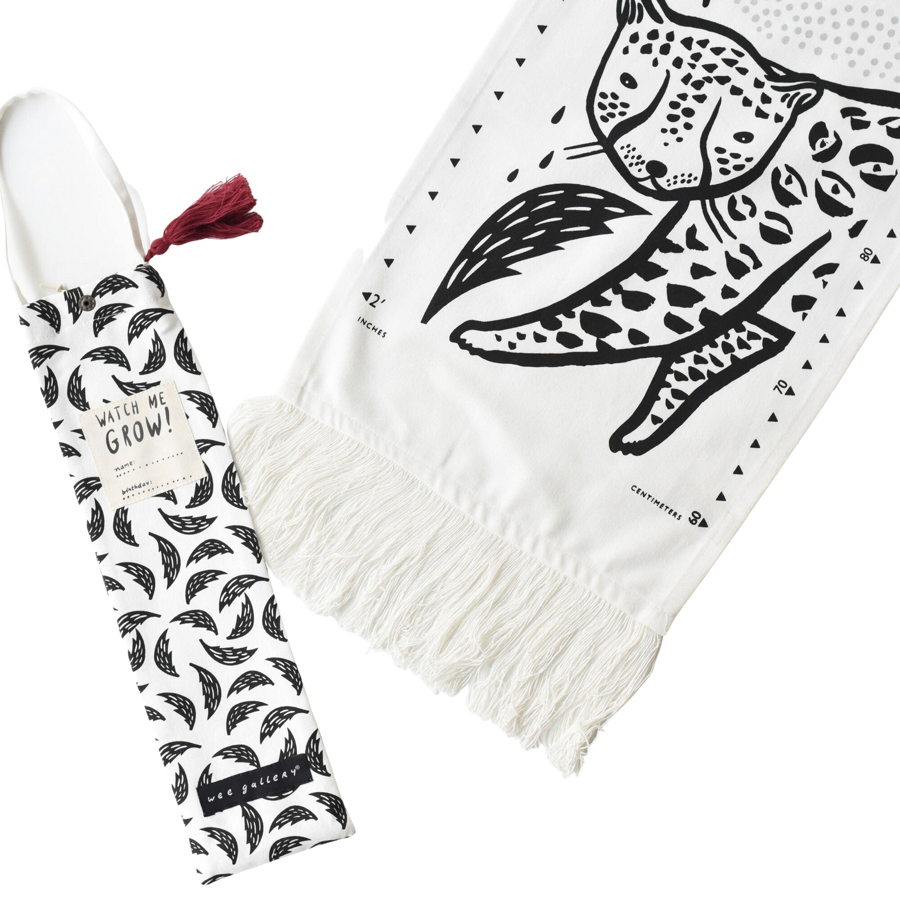 Canvas Growth Chart - Rainforest - HoneyBug