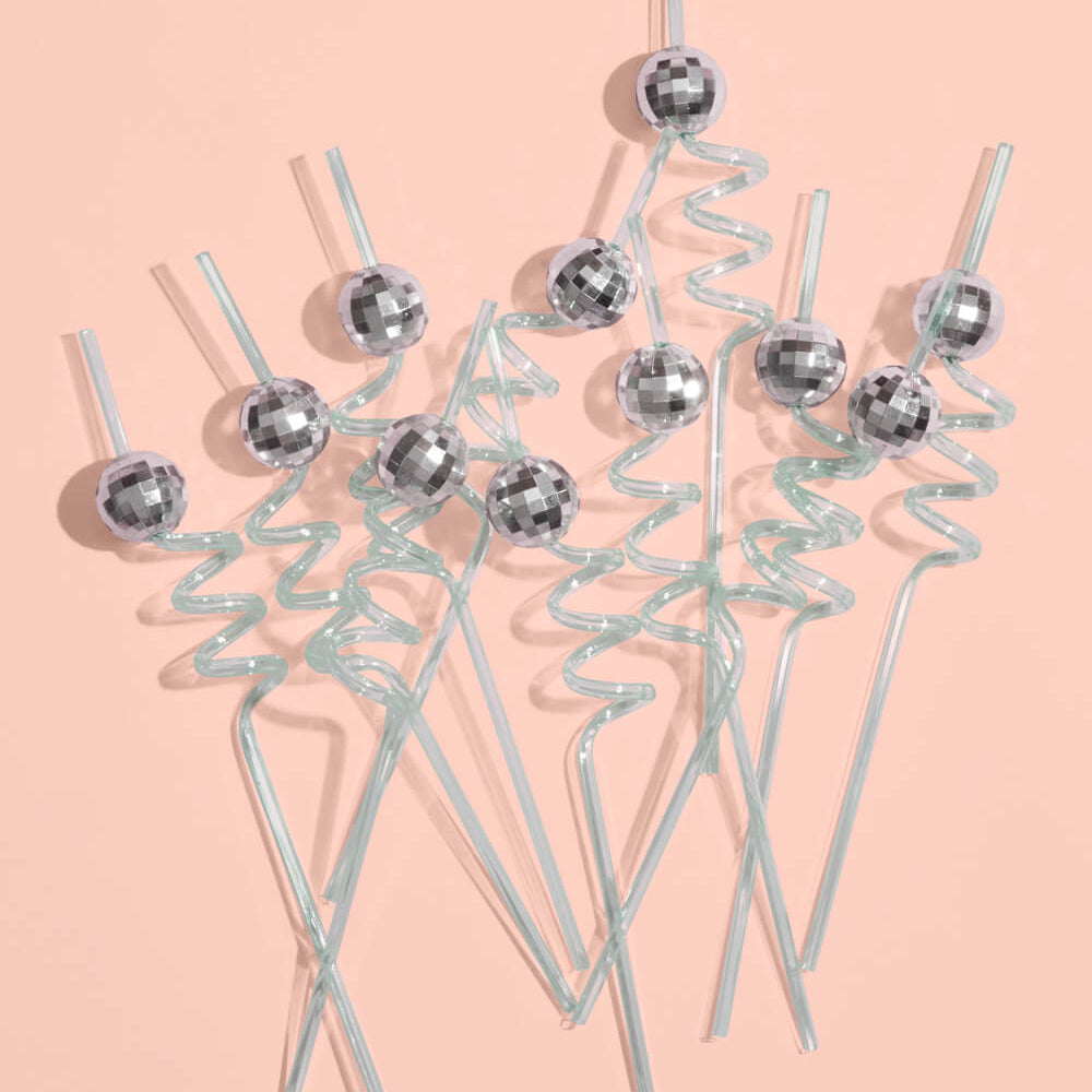 It's Disco, Baby! Straws - 16 reusable straws