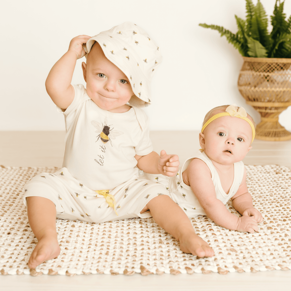 graphic bodysuit | let it bee - HoneyBug