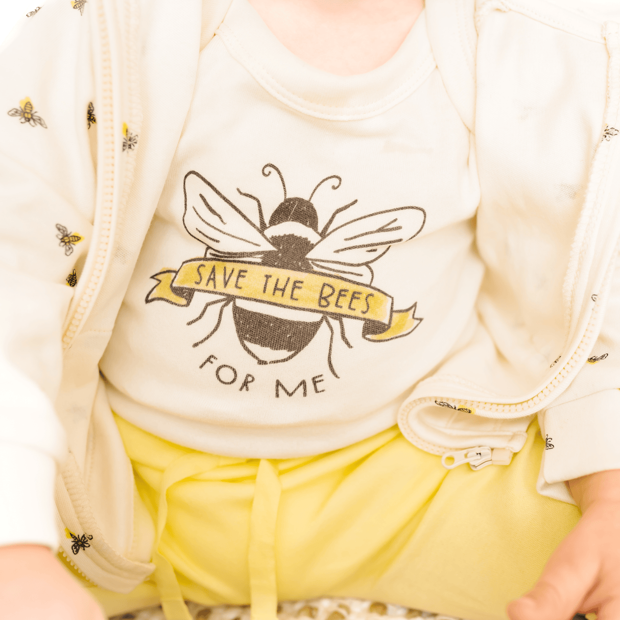 graphic bodysuit | save the bees - HoneyBug