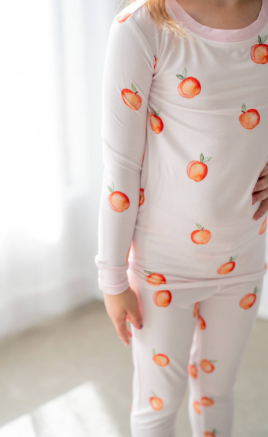Sweet Peach | Two Piece Pajama Set - HoneyBug