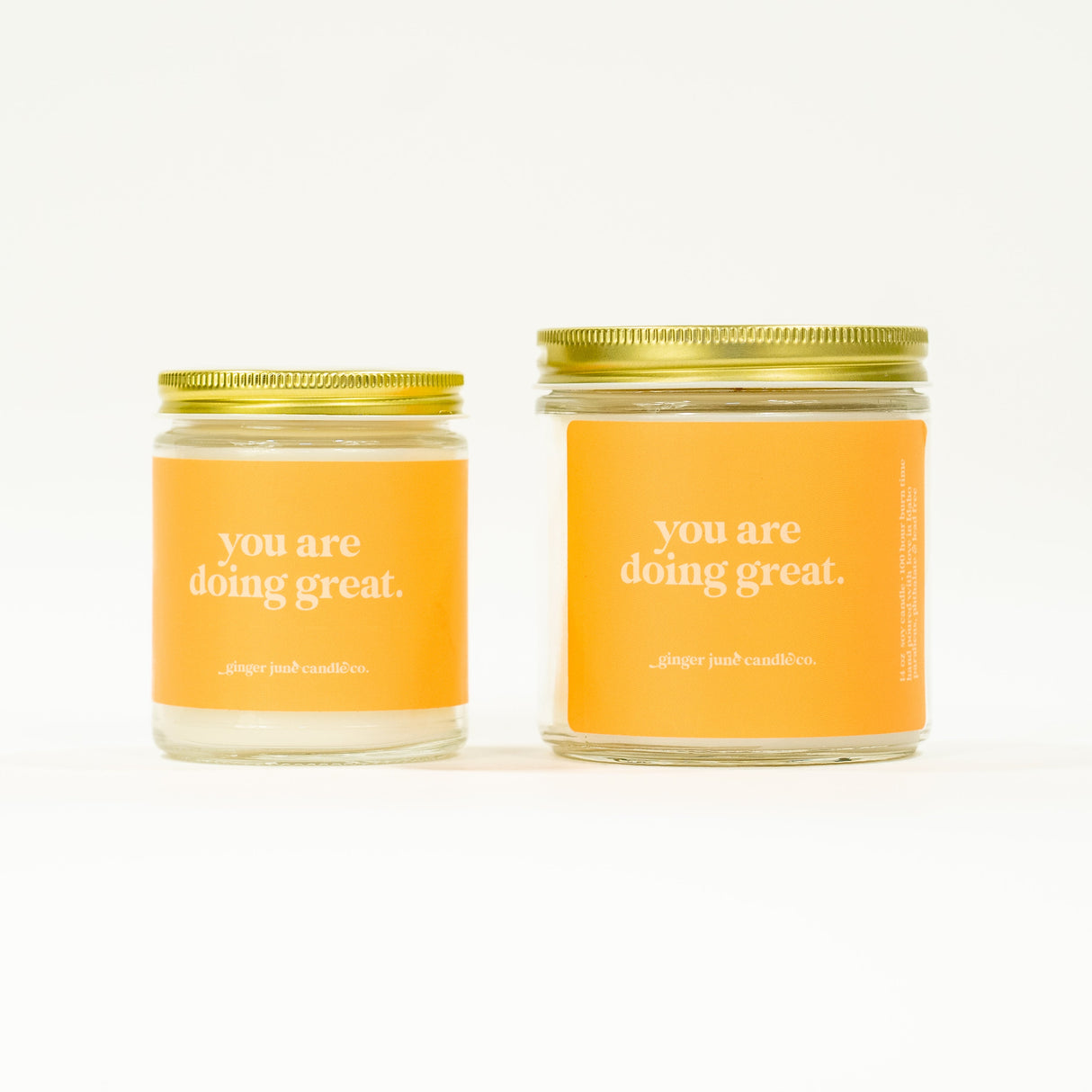 You Are Doing Great • Soy Candle - HoneyBug