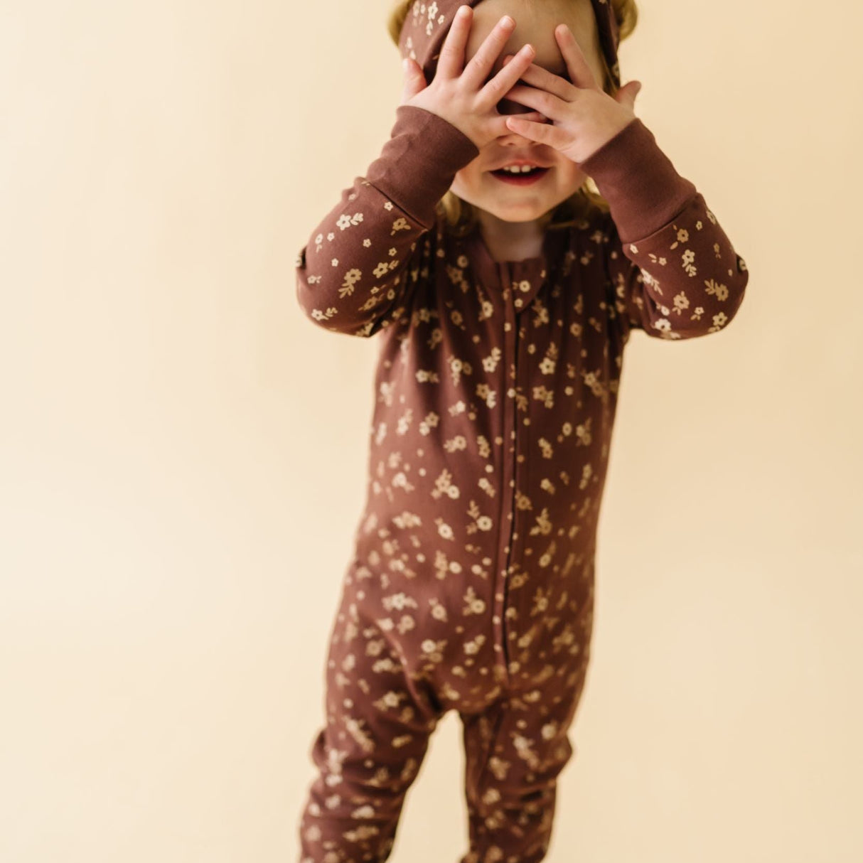 Organic Headwrap - Winter Bloom - HoneyBug