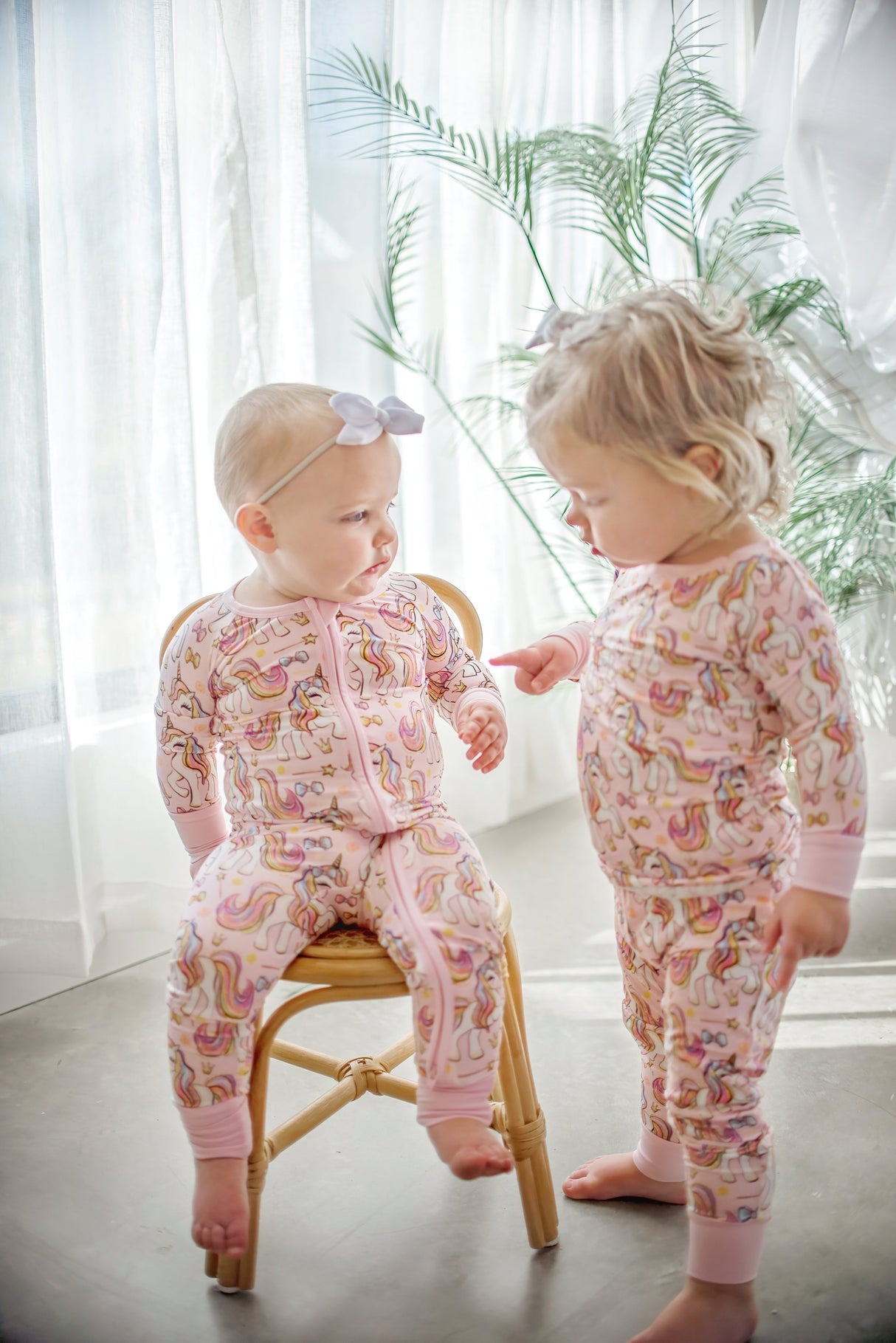 Pink Unicorn | Two-Piece Bamboo Pajama Set - HoneyBug