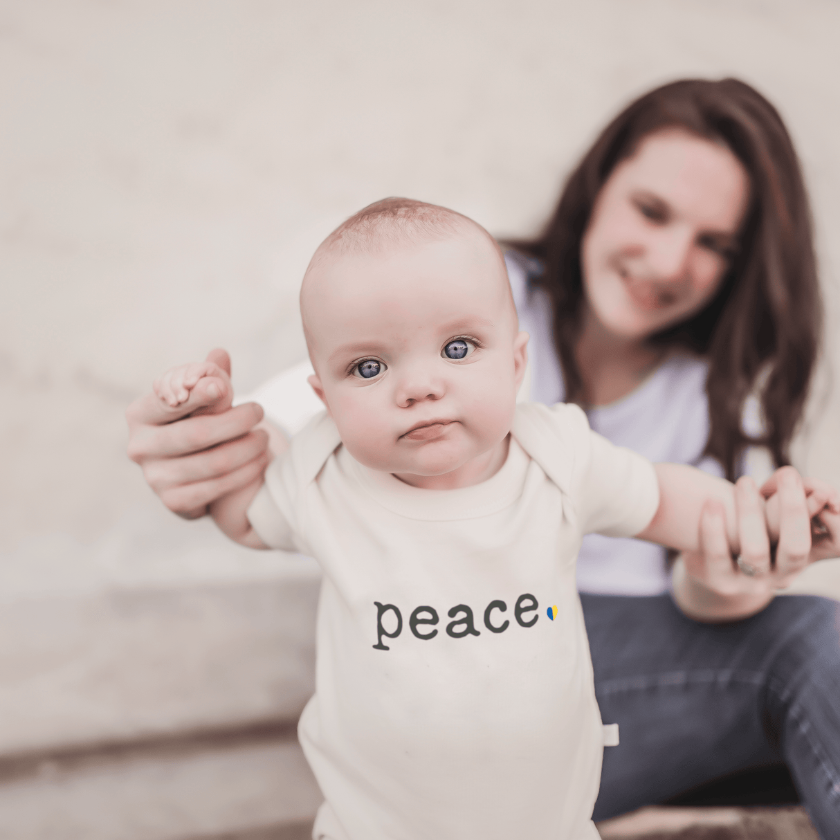 graphic bodysuit | peace - HoneyBug
