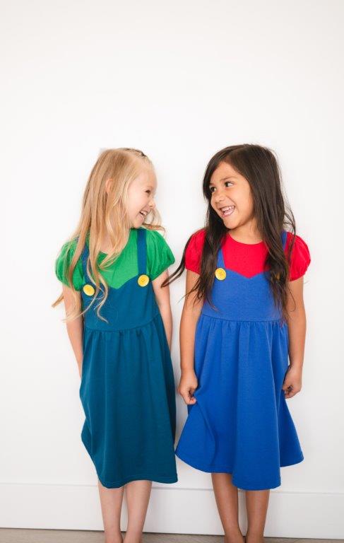 Green Super Bro Dress - HoneyBug