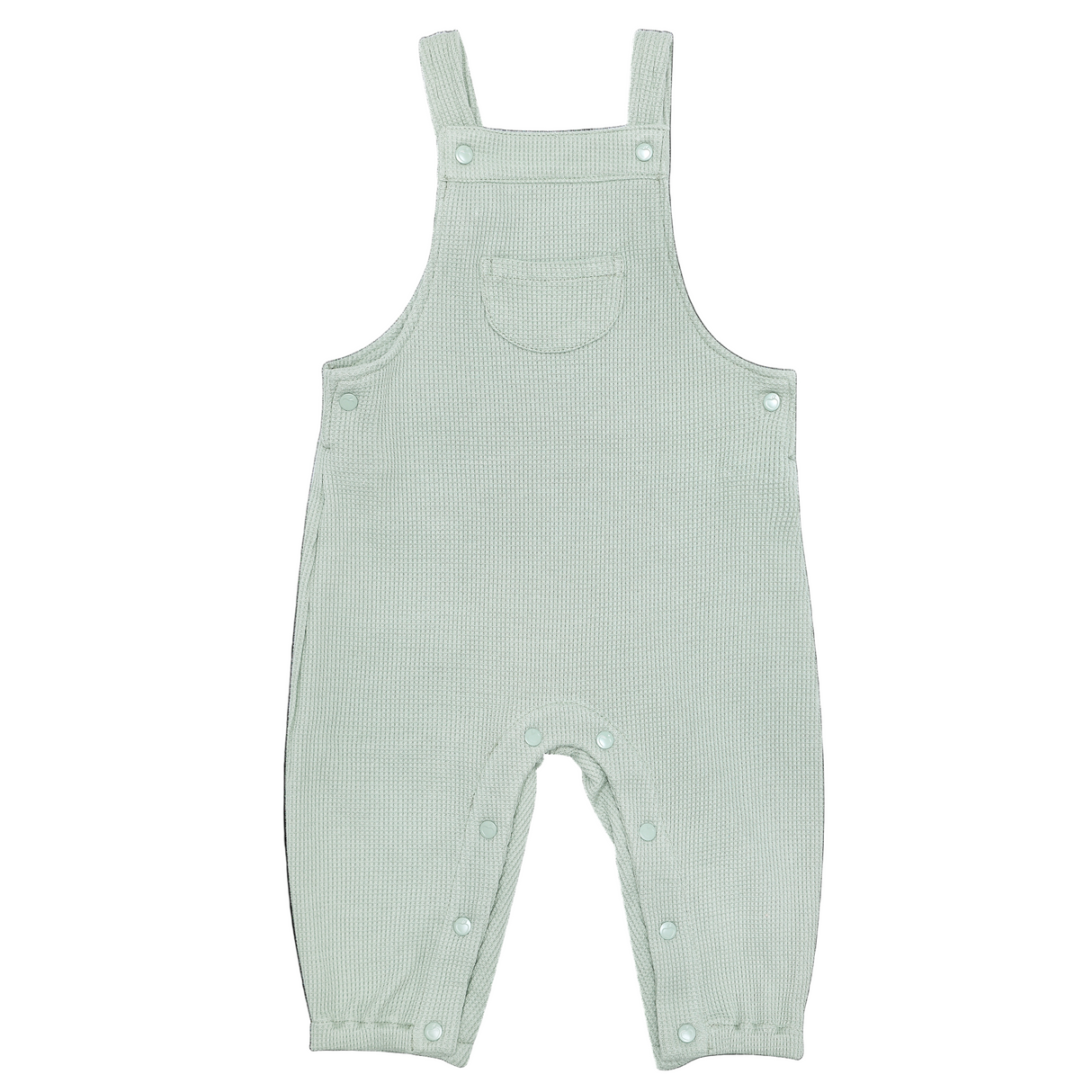 Waffle Overalls - Sage - HoneyBug