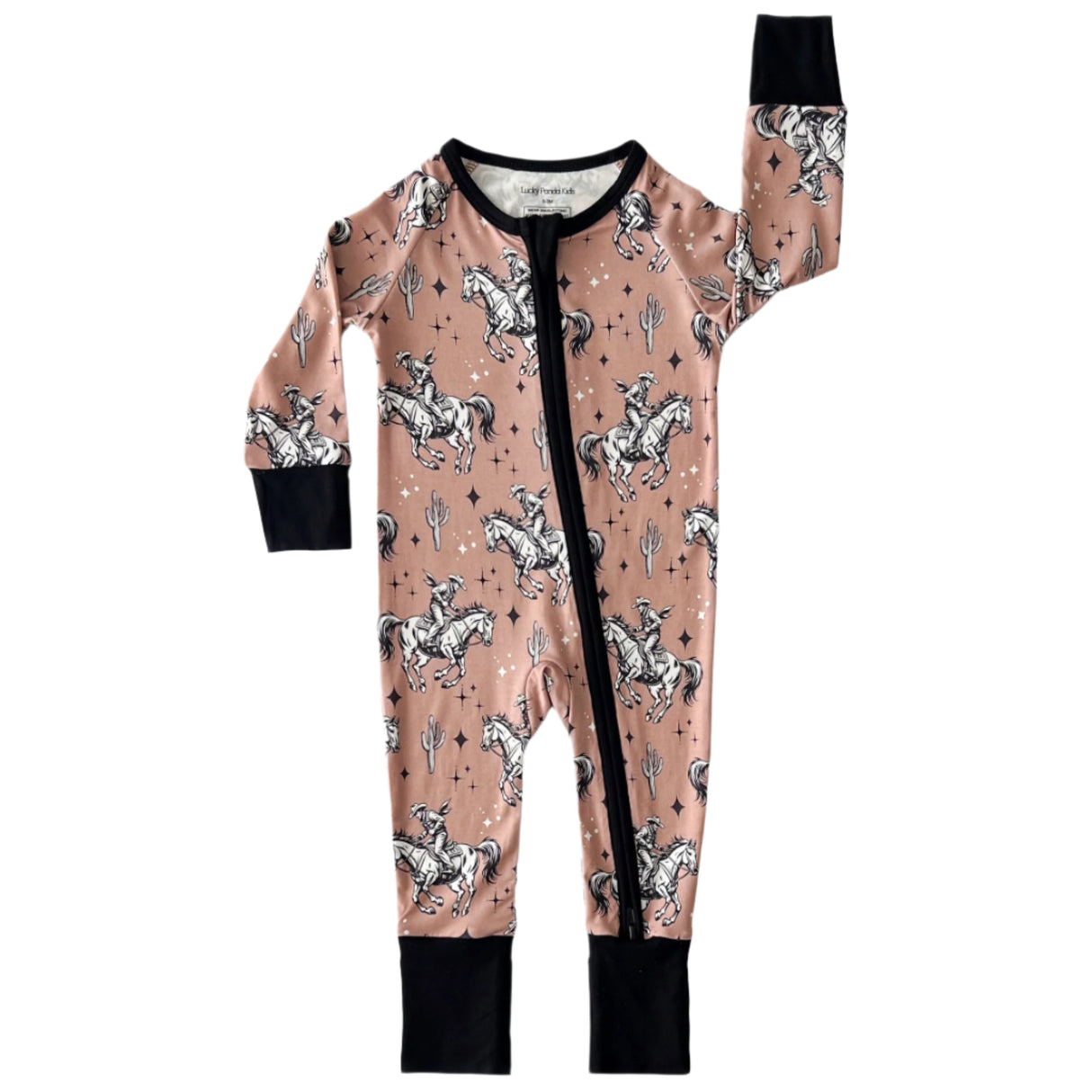Bamboo Zip Romper | Desert Cowboy - HoneyBug