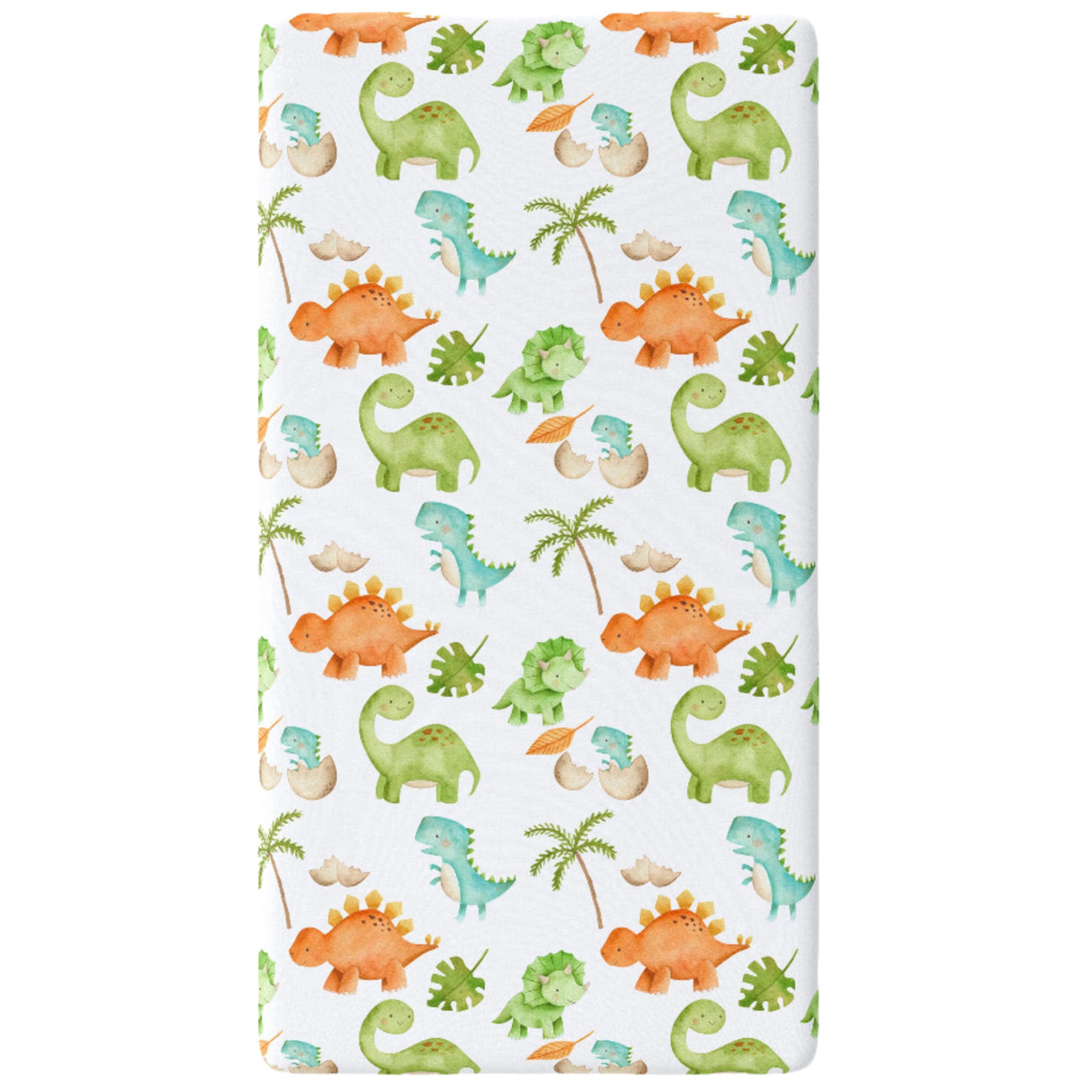 Fitted Crib Sheet - Dinosaurs - HoneyBug