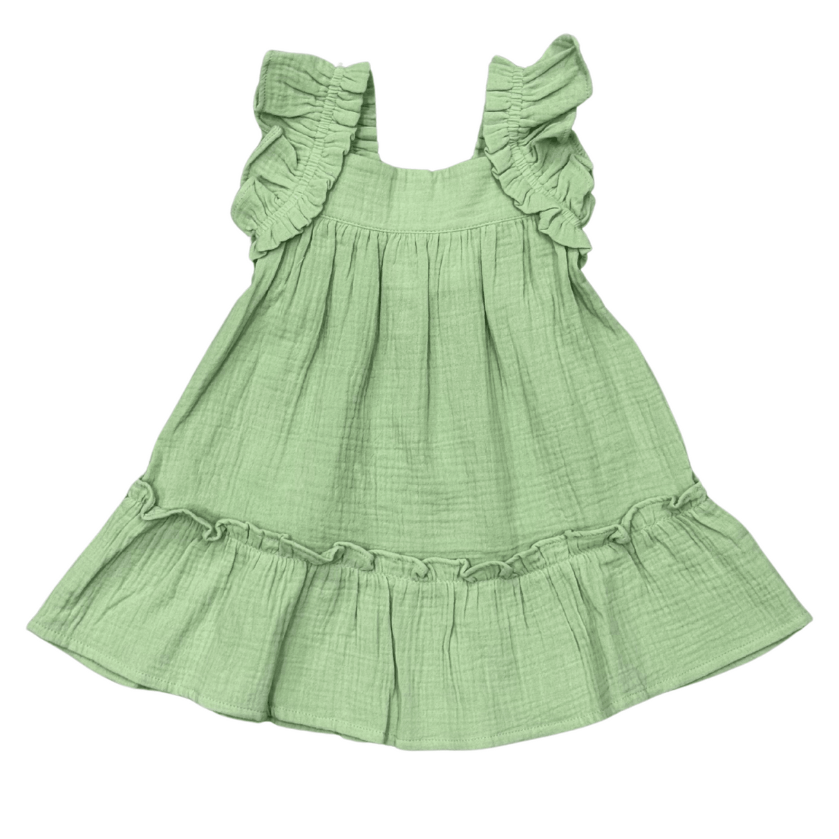 Girl's Drop-Waist Peplum Dress