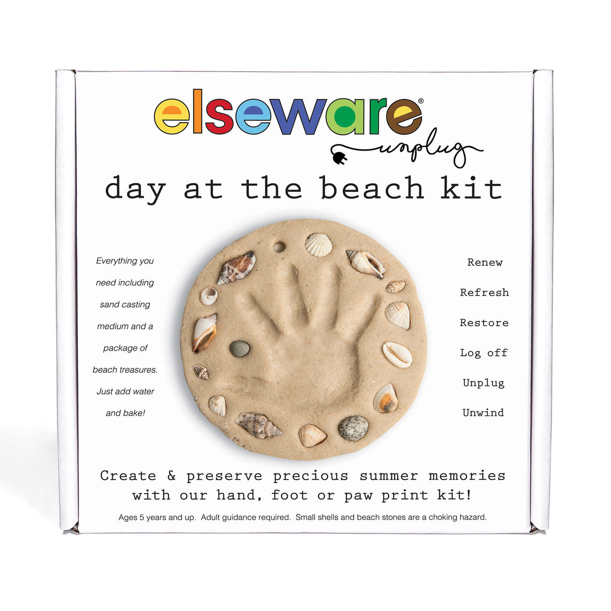 Day at the Beach – Kids Hand & Footprint Keepsake