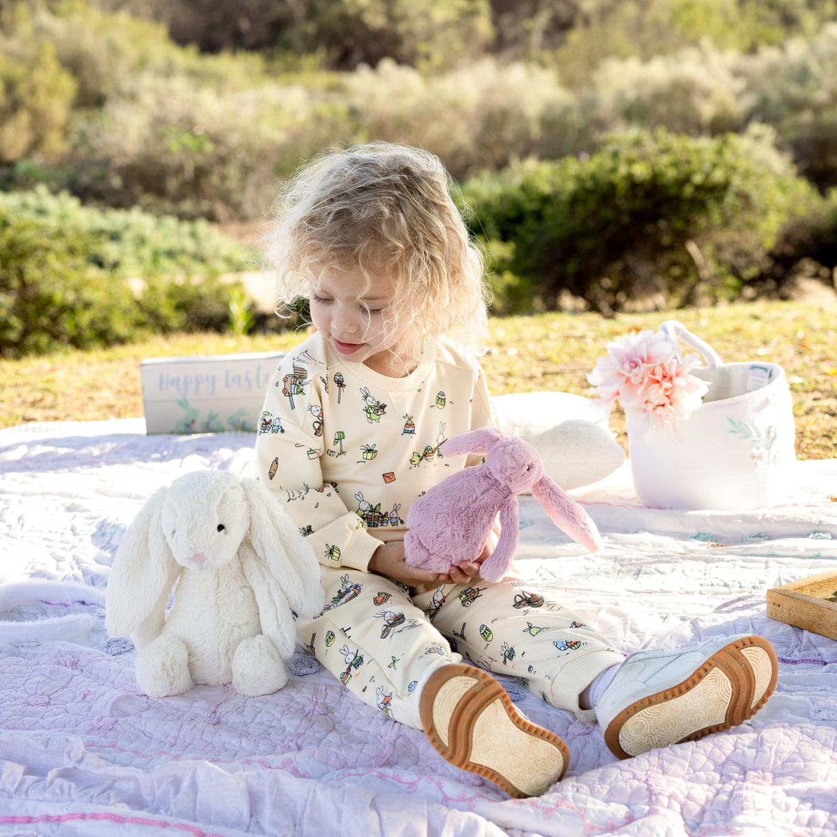 Bunny Workshop French Terry Daywear Romper - HoneyBug