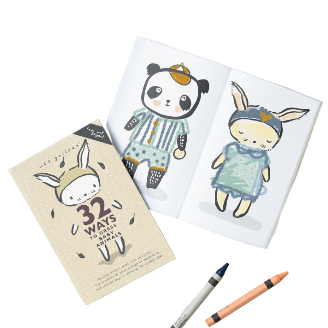 32 Ways to Dress Baby Animals - Activity Book - HoneyBug