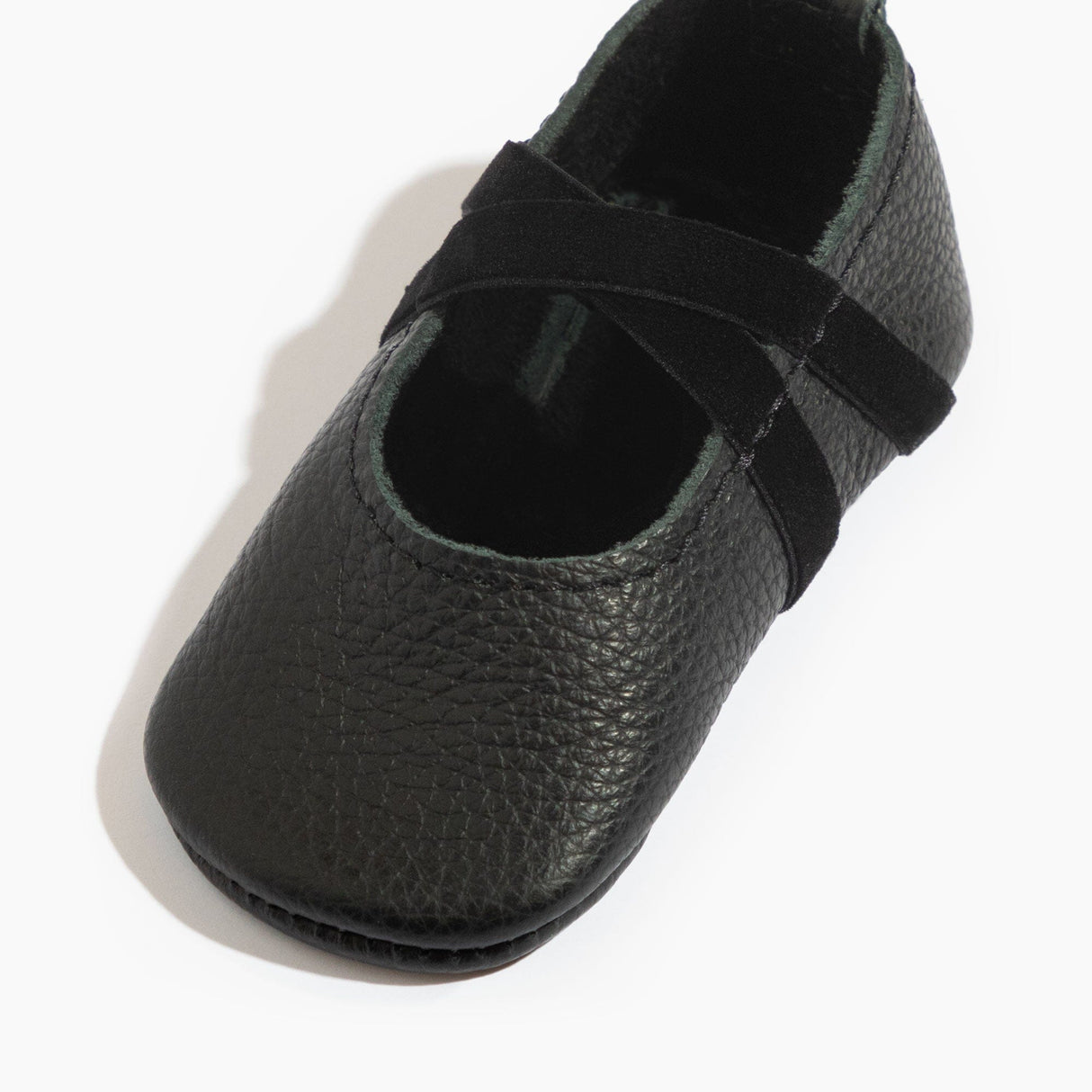 Ebony Ballet Slipper Baby Shoe - HoneyBug