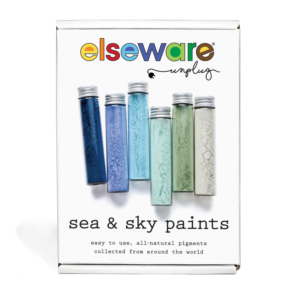Sea & Sky Paint Set – Non-Toxic Earth Pigments (15–17g per Vial)