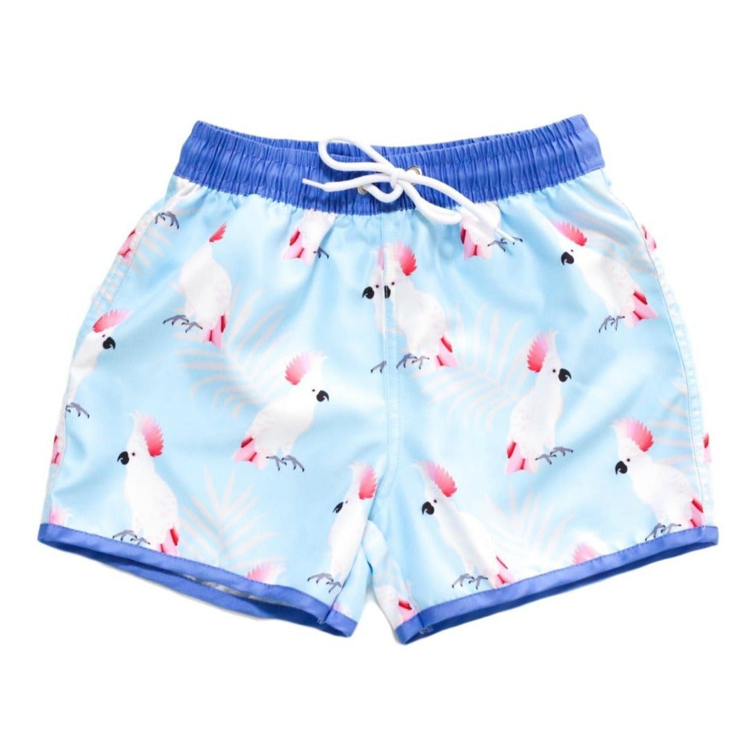 Emerald Toucan Bay Swim Trunks - HoneyBug