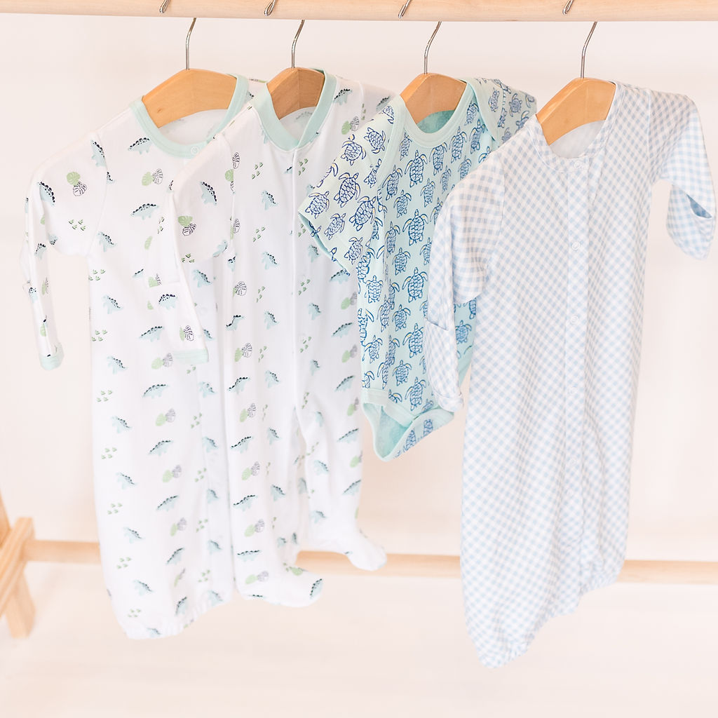 Dino Print Converter Gown - HoneyBug