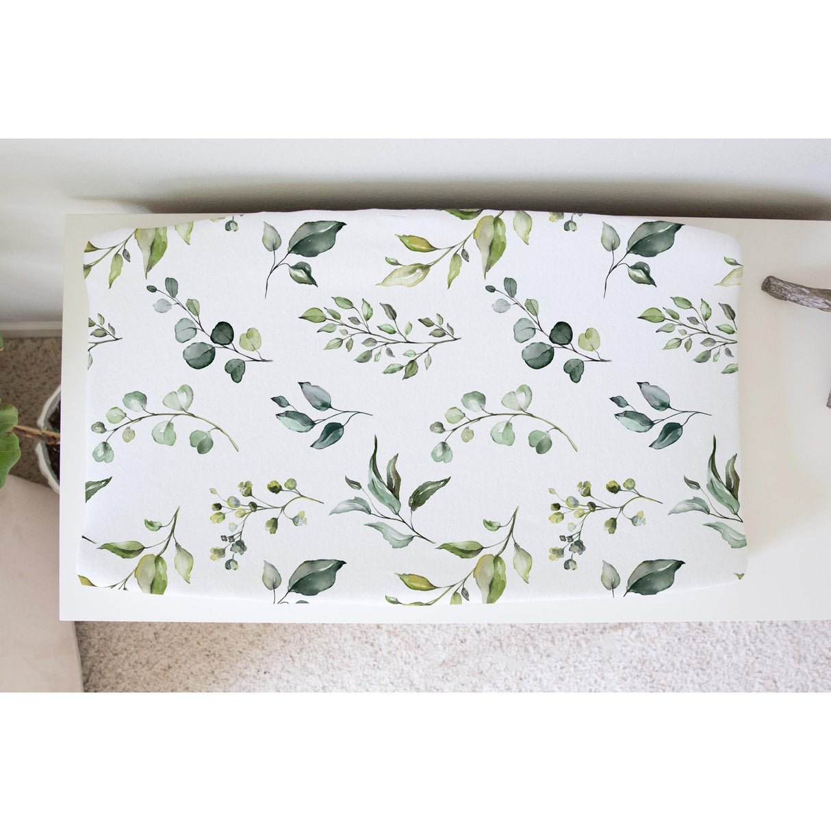 Changing Pad Cover - Eucalyptus - HoneyBug