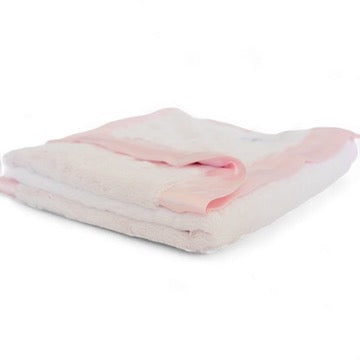 Luxury Satin Border Blanket - Pink