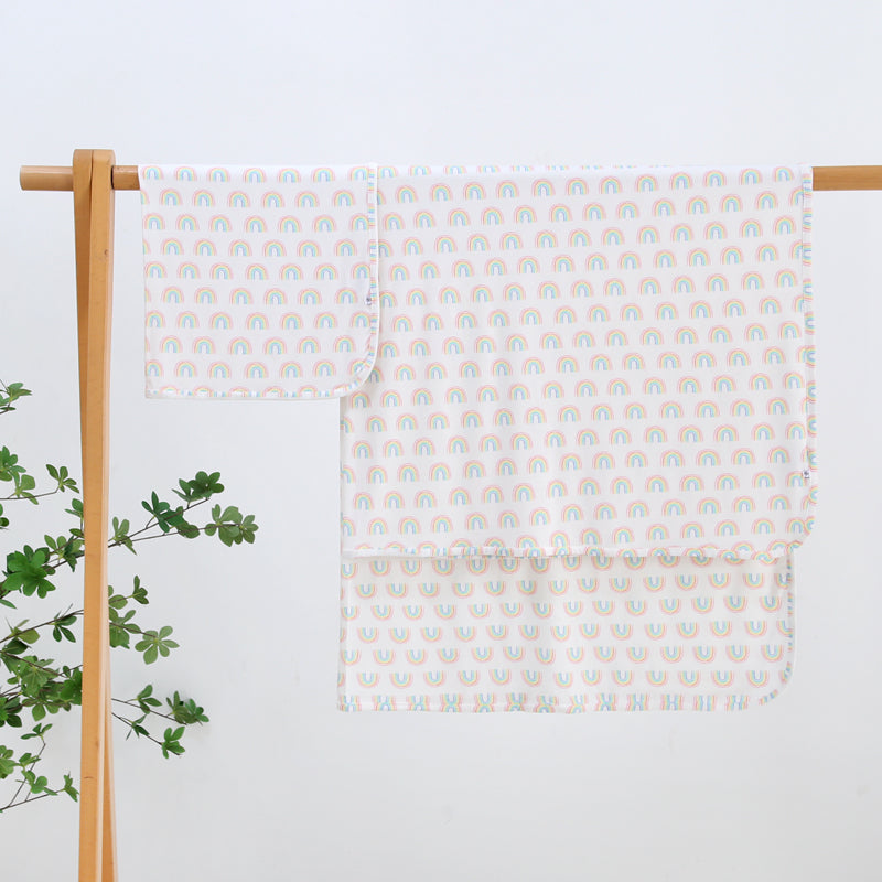 Forever Rainbow Bamboo Swaddle Blanket - HoneyBug